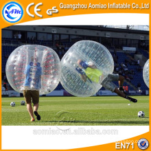 Bolas de burbujas de aire para el fútbol, ​​pelota de burbuja de fútbol de tamaño humano